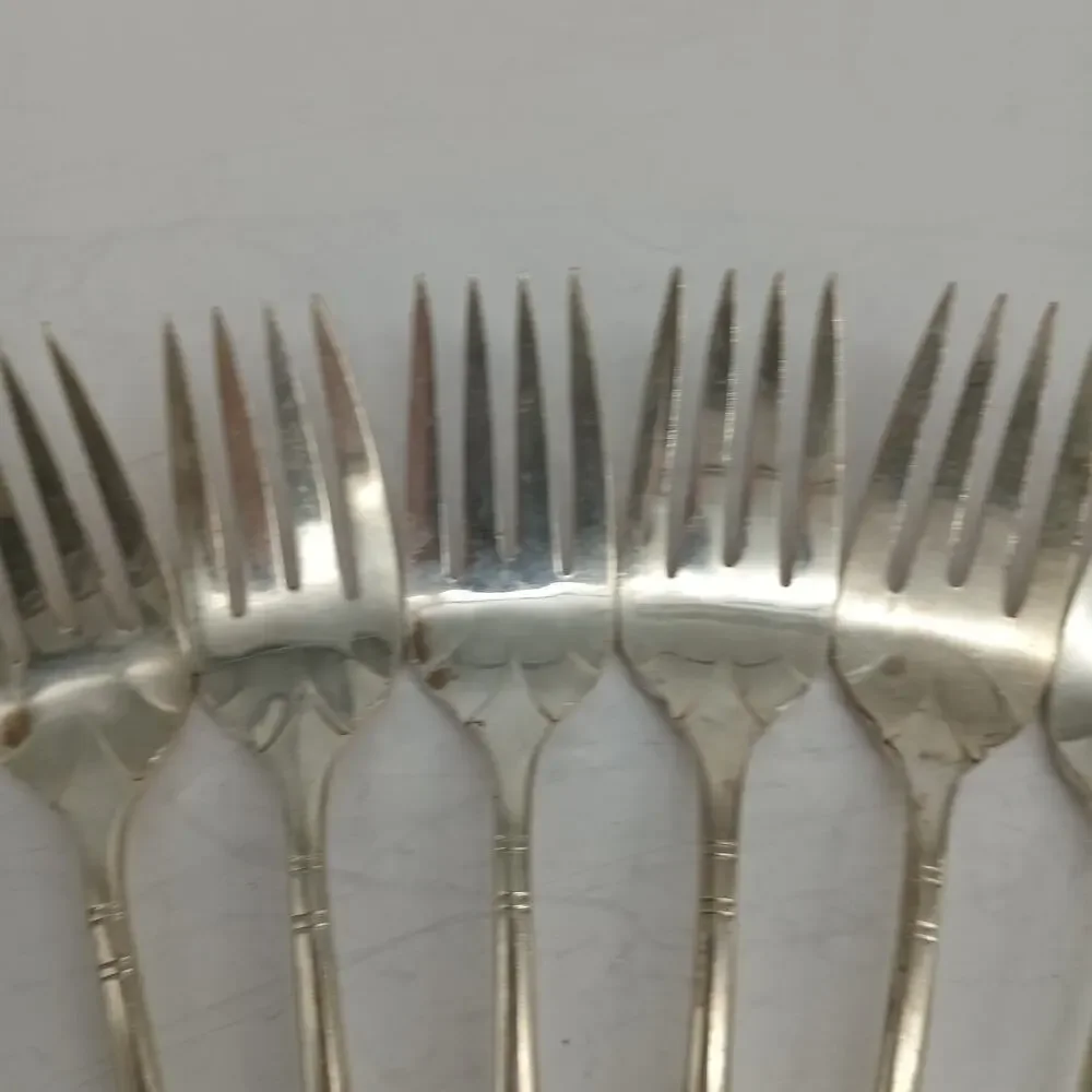 6X SF LADY HAMILTON Salad Forks 1932 Silverplate Community Plate Oneida